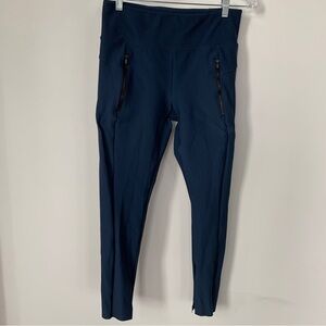 Athleta Navy Blue High Rise Leggings with Pockets Size S